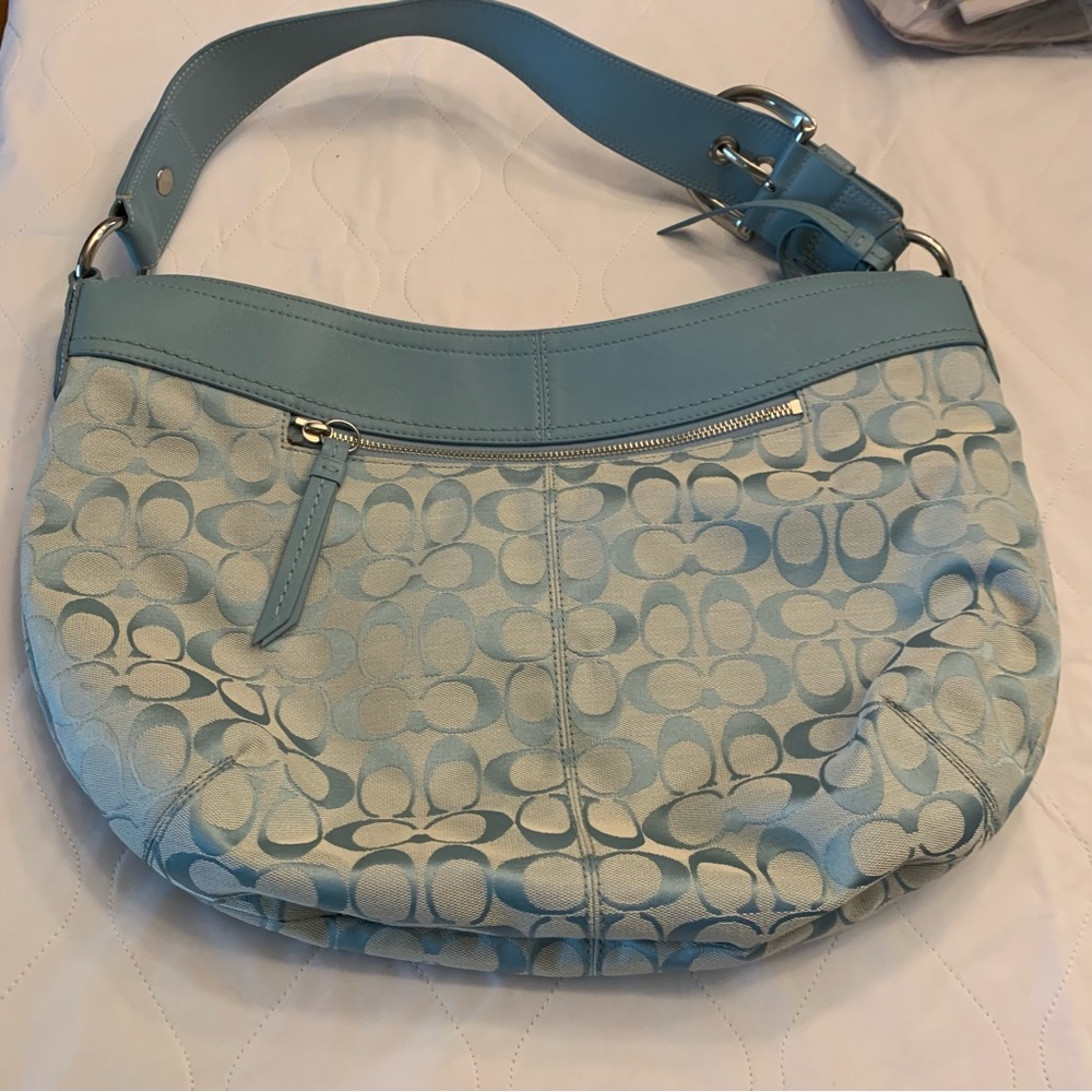 Coach handbag, Hobo-style, Blue